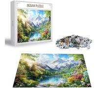 Puzzle 2000 Pezzi, 3 4 5 Anni Puzzle Paesaggio 6 7 8 Anni Giochi Educativi Sostenibili Con Motivi Per Adulti Da Gioco in Legno Di Alta Qualità Jigsaw Lago per Gioco Familiare, Regalo Natale H-5315