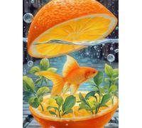 Puzzle 2000 Pezzi Adulti Carpa arancione 100x70cm, Puzzle Classico Antistress, Rompicapo per Esperti, Hard Difficult Challenging Puzzle Perfetto per Serate di Gioco