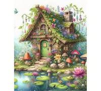 Puzzle 2000 Pezzi Adulti Laghetto della casa delle fiabe, Fai da Te puzzle difficili adulti 2000 pezzi 100x70cm, Intrattenimento Creativo, Divertimento, Gioco di Abilità per Tutta la Famiglia