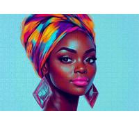 Puzzle 2000 Pezzi Africa Puzzle Adulti Sfida Impossibili Jigsaws Donna Classica 3D Pattern Art Jigsaws per Divertimento Adulti e Bambina, Gioco Familiare, Festa Aziendale, Amore e Amico 100x70cm C-599