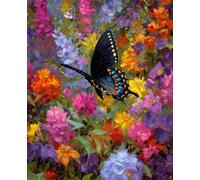 Puzzle 2000 Pezzi Arte Farfalla Colorata, 100x70cm Fai Da Te Puzzle Impossibili 2000 Pezzi per Adulti, Alta Qualità di Stampa, Poster Incluso, Sfida Creativa Regalo per Amore e Amico Fiore