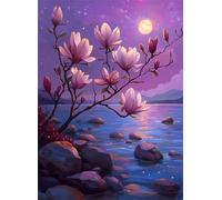 Puzzle 2000 Pezzi Arte per Adulti e Ragazzi, Puzzle Fiore in Legno Adulti, Idea Regalo Uomo e Donna, Jigsaw Lago per Gioco Familiare, Lettere sul retro Jigsaw, per Decorazione la Casa 100x70cm g-786