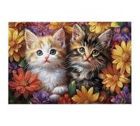 Puzzle 2000 Pezzi Arte per Adulti e Ragazzi, Puzzle Fiori in Legno per Adulti, Puzzles 2000 Pezzi Gatti Impegnativo per Tutta la Famiglia, Puzzles con Scatola per Decorazioni Casa, Regalo Donna, -8225