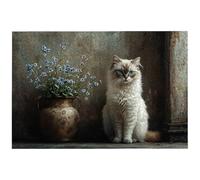 Puzzle 2000 Pezzi Arte per Adulti e Ragazzi, Puzzle Fiori in Legno per Adulti, Puzzles 2000 Pezzi Gatti Impegnativo per Tutta la Famiglia, Puzzles con Scatola per Decorazioni Casa, Regalo Donna, -8841