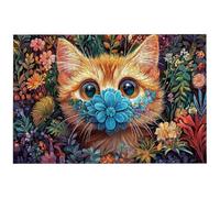 Puzzle 2000 Pezzi Arte per Adulti e Ragazzi, Puzzle Gatti in Legno per Adulti, Puzzles 2000 Pezzi Animali Impegnativo per Tutta la Famiglia, Puzzles con Scatola per Decorazioni Casa, Regalo, -7827