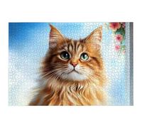 Puzzle 2000 Pezzi Arte per Adulti e Ragazzi, Puzzle Gatti in Legno per Adulti, Puzzles 2000 Pezzi Fiori Impegnativo per Tutta la Famiglia, Puzzles con Scatola per Decorazioni Casa, Regalo Donna, -8119