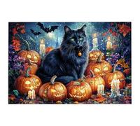Puzzle 2000 Pezzi Arte per Adulti e Ragazzi, Puzzle Gatti in Legno per Adulti, Puzzles 2000 Pezzi Halloween Impegnativo per Tutta la Famiglia, Puzzles con Scatola per Decorazioni Casa, Regalo, -7915