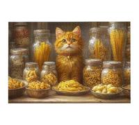 Puzzle 2000 Pezzi Arte per Adulti e Ragazzi, Puzzle Gatti in Legno per Adulti, Puzzles 2000 Pezzi Sbarra Impegnativo per Tutta la Famiglia, Puzzles con Scatola per Decorazioni Casa, Idee Regalo, -8215