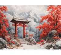 Puzzle 2000 Pezzi Arte per Adulti e Ragazzi, Puzzle Giappone in Legno Adulti, Idea Regalo Jigsaw Paesaggio per Gioco Familiare, Lettere sul retro Jigsaw, per Decorazione la Casa Regalo 100x70cm g-372