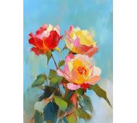 Puzzle 2000 Pezzi Arte per Adulti e Ragazzi, Puzzle Rosa in Legno Adulti, Idea Regalo Uomo e Donna, Jigsaw Fiore per Gioco Familiare, Lettere sul retro Jigsaw, per Decorazione la Casa 100x70cm g-897