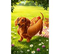 Puzzle 2000 Pezzi Arte Prato primaverile, 100x70cm Fai Da Te Puzzle Impossibili 2000 Pezzi per Adulti, Alta Qualità di Stampa, Poster Incluso, Sfida Creativa Regalo per Amore e Amico Cane