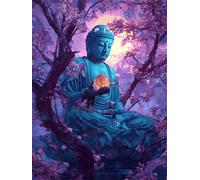 Puzzle 2000 Pezzi Arte Statua del Buddha, 100x70cm Fai Da Te Puzzle Impossibili 2000 Pezzi per Adulti, Alta Qualità di Stampa, Poster Incluso, Sfida Creativa Regalo per Amore e Amico Fiori