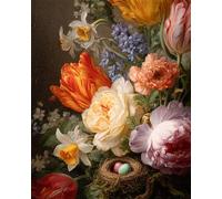 Puzzle 2000 Pezzi Arte Tulipano Arancio, 100x70cm Fai Da Te Puzzle Impossibili 2000 Pezzi per Adulti, Alta Qualità di Stampa, Poster Incluso, Sfida Creativa Regalo per Amore e Amico Fiore