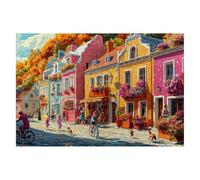 Puzzle 2000 Pezzi Autunno Puzzle Città per Adulti e Tutta la Famiglie Dimensione 99x70cm Confezione di Alta Qualità, Classici Intrattenimento Creativo Divertenti Sfide per Decorazioni Natalizie H-86
