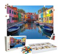 Puzzle 2000 Pezzi Barca architettura, Puzzle 2000 Pièces Challenge Impossible, Puzzles 99.5x70.5 cm Taglia Grande Adulti, Giochi Educativo per Famiglie, Puzzles Classici, Decorazioni Casa W3H-722