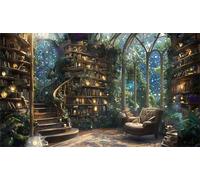 Puzzle 2000 Pezzi Biblioteca Magica, puzzle Per Adulti 2000 pezzi, Rompicapo Stimolante, Giochi di puzzles per Tutta La Famiglia, Regalo per Amore e Amico 100x70cm