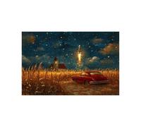 Puzzle 2000 Pezzi Campo di grano Puzzle 2000 Pezzi Adulti Razzo, Puzzles Legno con Scatola di Carta Colorata e Borsa a Rete Portatile, Puzzles per Decorazioni Parete Regalo 70 x 100 cm LZPT-04786