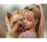 Puzzle 2000 Pezzi cane Bellezza, Puzzles Legno XXL 99.5x70.5 cm, Puzzles Adulti Confezionato con Squisita Cura, Stimola Memoria, Puzzle 2000 Tra Loro Lettere Sul Retro, Regalo Uomo e Donna s7h-782