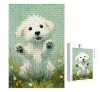 Puzzle 2000 Pezzi - Cane & Verde - Puzzle in Legno Durevole con Lettere sul Retro - 70 x 100 cm - Hobby Creativo Senza Polvere - Articolo per Collezionisti e 14 Anni in Su P3#1105