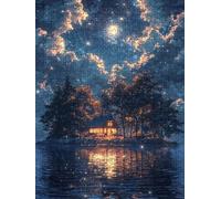 Puzzle 2000 Pezzi Case Stelle 3D Puzzle per Adulti Impegnativo, Educa Puzzles Artistico, Divertente E Stimolante Puzzles Decorativo per La Famiglia, Regalo e Decorazione Pareti BXHZW6-965
