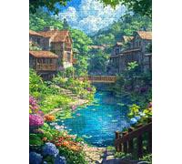 Puzzle 2000 Pezzi, Città Fiume 3D Puzzle per Adulti Impegnativo, Educa Puzzles Artistico, Divertente E Stimolante Puzzles Decorativo per La Famiglia, Regalo e Decorazione Pareti DX0YL6-936