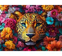 Puzzle 2000 Pezzi Classici, Puzzle Africa leopardo 99 x 70 cm, Gioco Educativo e Antistress in Legno con Poster Incluso, Ttività DIY per Famiglia, Regalo per Appassionati, Decor Parete Casa, f0-180