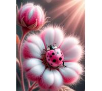 Puzzle 2000 pezzi Coccinella rosa per Adulti, 100x70cm Puzzle Adulti 2000 pezzi, Giochi Di Puzzle per Tutta La Famiglia, Un Regalo Festivo per Gli Amici in Una Bella Confezione