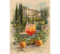 Puzzle 2000 Pezzi - Cocktail & Paesaggio - Puzzle in Legno Durevole 1T#2063 | Puzzle in Legno, Tagliati con Precisione, Inchiostro dai Colori Vivaci, Hobby Statico, Decorazione per Casa, Regalo, 75x105cm
