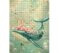 Puzzle 2000 Pezzi Colombo Balena 3D Puzzle per Adulti Impegnativo, Educa Puzzles Artistico, Divertente E Stimolante Puzzles Decorativo per La Famiglia, Regalo e Decorazione Pareti BXHZW6-283