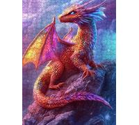 Puzzle 2000 Pezzi, Colore Drago 3D Puzzle per Adulti Impegnativo, Educa Puzzles Artistico, Divertente E Stimolante Puzzles Decorativo per La Famiglia, Regalo e Decorazione Pareti DX0YL6-584