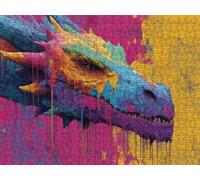 Puzzle 2000 Pezzi, Colore Drago 3D Puzzle per Adulti Impegnativo, Educa Puzzles Artistico, Divertente E Stimolante Puzzles Decorativo per La Famiglia, Come Regalo e Decorazione Pareti R6KH-526