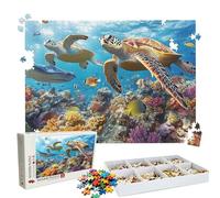 Puzzle 2000 Pezzi corallo Tartarughe marine(2), Puzzle 2000 Pièces Challenge Impossible, Puzzles 99.5x70.5 cm Taglia Grande Adulti, Giochi Educativo per Famiglie, Decorazioni Casa Regalo W3H-248