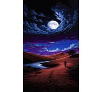 Puzzle 2000 Pezzi Deserto Luna Puzzle Classici, Giochi Rilassamento e Intelligence, Puzzles Impossible, Idea Regalo Uomo e Donna