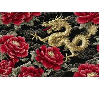 Puzzle 2000 Pezzi Drago Puzzle 2000 Pezzi Legno per Adulti Stile Cinese, Splendidamente Confezionato in Una Scatola di Cartone, Trasportabile in Una Borsa a Rete per Regalo Donna 100x70cm RXPT-6655