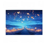 Puzzle 2000 Pezzi Farfalla Puzzle Sogno Adulti Arte Grandi Dimensioni Jigsaw di Legno con una Scatola e Poster, Impossibili Jigsaw Gioco Familiare for Adulti Principiante, Home Decor 99x70cm D-728
