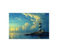 Puzzle 2000 Pezzi Faro Puzzle 2000 Pezzi Adulti Tramonto, Puzzles Legno con Scatola di Carta Colorata e Borsa a Rete Portatile, Puzzles Classici per Decorazioni Parete Regalo Donna 70x100cm LZPT-01834
