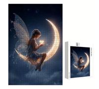 Puzzle 2000 Pezzi - Fata & Luna - Puzzle in Legno Durevole con Lettere sul Retro - 70 x 100 cm - Hobby Creativo Senza Polvere - Articolo per Collezionisti e 14 Anni in Su P3#1353