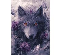 Puzzle 2000 Pezzi Fiore Puzzle Lupo Jigsaw Adulti Legno Classici Impossibili Gioco da Sfida, Stampa di Alta Qualità jigsaws,per la Casa di vertimento In Famiglia Adulti Adolescenti Regalo U-927