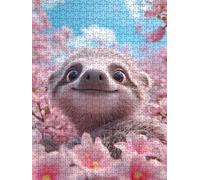 Puzzle 2000 Pezzi, Fiori Di Pesca Pigrizia 3D Puzzle per Adulti Impegnativo, Educa Puzzles Artistico, Divertente E Stimolante Puzzles Decorativo per La Famiglia, Regalo e Decorazione Pareti DX0YL6-881
