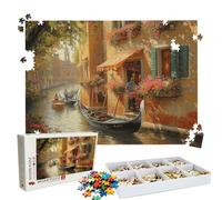 Puzzle 2000 Pezzi fiume architettura, Puzzle 2000 Pièces Challenge Impossible, Puzzles 99.5x70.5 cm Taglia Grande Adulti, Giochi Educativo per Famiglie, Puzzles Classici, Decorazioni Casa W3H-878