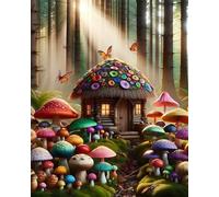 Puzzle 2000 Pezzi,Fungo della luce solare dei boschi Puzzles Adulti,puzzles arte per adulti,Giochi Rilassamento e Intelligence,puzzle per Gioco Familiare Regalo