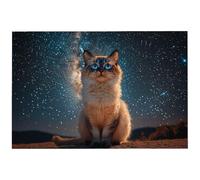 Puzzle 2000 Pezzi Gatti per Adulti, 99.5x70.5 cm Puzzle Aurora per Decorazione Parete, Giochi Educativo per Famiglie, Puzzles Arte in Legno Impegnativi, 2000 Pezzi Puzzles per Regalo Donne, -6836