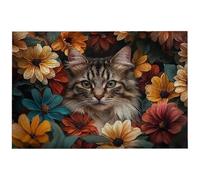 Puzzle 2000 Pezzi Gatti per Adulti, 99.5x70.5 cm Puzzle Fiori per Decorazione Parete, Giochi Educativo per Famiglie, Puzzles Arte in Legno Impegnativi, 2000 Pezzi Puzzles per Regalo Donne, -6650