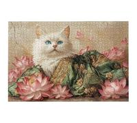 Puzzle 2000 Pezzi Gatti per Adulti, 99.5x70.5 cm Puzzle Fiori per Decorazione Parete, Giochi Educativo per Famiglie, Puzzles Arte in Legno Impegnativi, 2000 Pezzi Puzzles per Regalo Donne, -8552
