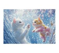 Puzzle 2000 Pezzi Gatti per Adulti, 99.5x70.5 cm Puzzle Fiori per Decorazione Parete, Giochi Educativo per Famiglie, Puzzles Arte in Legno Impegnativi, 2000 Pezzi Puzzles per Regalo Donne, -8756