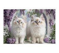 Puzzle 2000 Pezzi Gatti per Adulti, 99.5x70.5 cm Puzzle Fiori per Decorazione Parete, Giochi Educativo per Famiglie, Puzzles Arte in Legno Impegnativi, 2000 Pezzi Puzzles per Regalo Donne, -8834