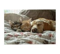 Puzzle 2000 Pezzi Gatti, Puzzle Cane Puzzles in Legno Dimensione Di 99x70cm, Classici Sfide Divertenti Intrattenimento Creativo, Divertimento Confezione di Alta Qualità Idea Regalo Uomo e Donna -1686