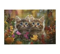 Puzzle 2000 Pezzi Gatti, Puzzle Farfalla Puzzles in Legno Dimensione Di 99x70cm, Classici Sfide Divertenti Intrattenimento Creativo, Divertimento Confezione di Alta Qualità Regalo Uomo e Donna -1968