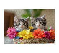 Puzzle 2000 Pezzi Gatti, Puzzle Fiori Puzzles in Legno Dimensione Di 99x70cm, Classici Sfide Divertenti Intrattenimento Creativo, Divertimento Confezione di Alta Qualità Idea Regalo Uomo e Donna -1660