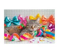 Puzzle 2000 Pezzi Gatti, Puzzle Natale Puzzles in Legno Dimensione Di 99x70cm, Classici Sfide Divertenti Intrattenimento Creativo, Divertimento Confezione di Alta Qualità Regalo Uomo e Donna -2188